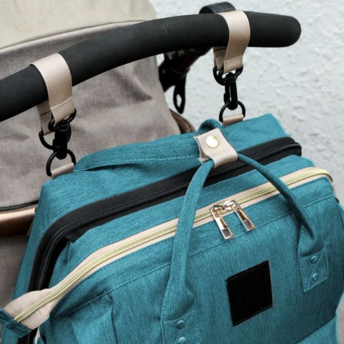 Nuvella Infant – Always Prepared – Multifunctional Diaper Bag with Bed