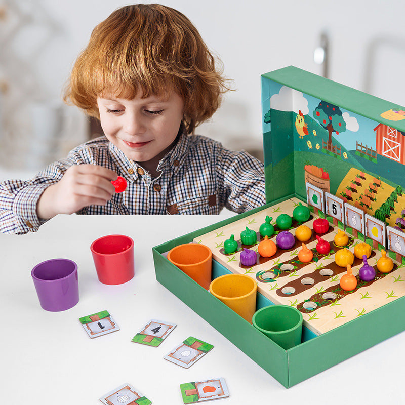 Playful Educational - Montessori Counting & Coloring Game for Children
