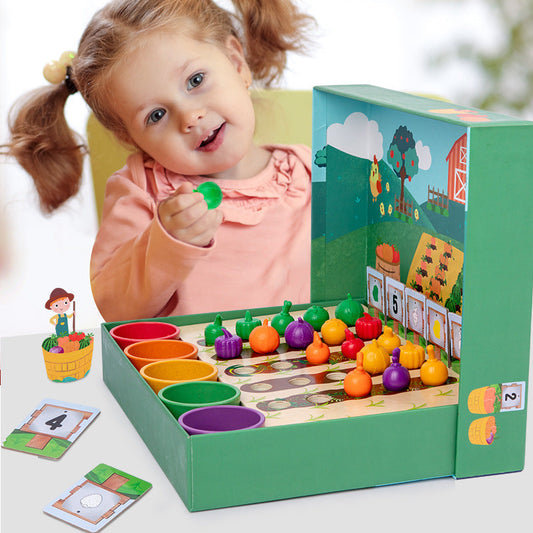 Playful Educational - Montessori Counting & Coloring Game for Children
