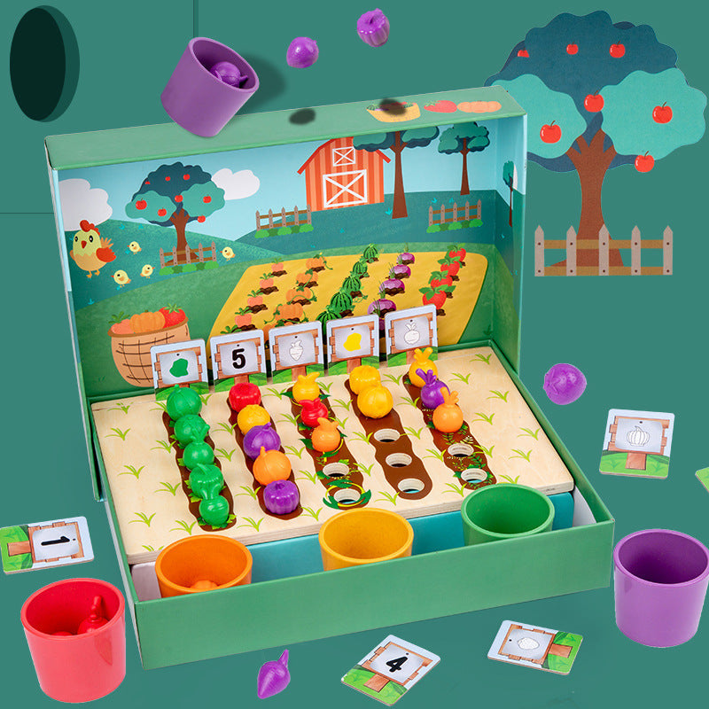 Playful Educational - Montessori Counting & Coloring Game for Children
