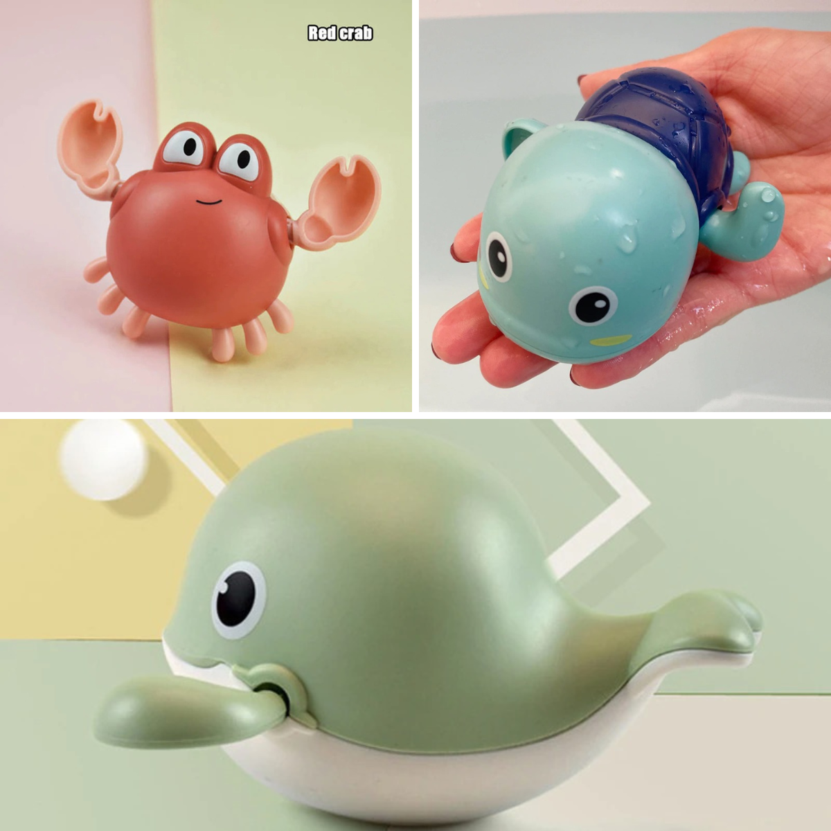 Bath with cute sea creatures! - Swimming turtles