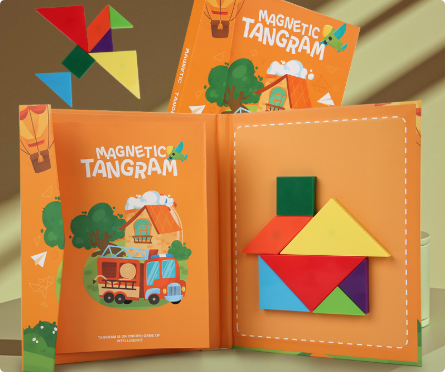 Stimulate Logical Thinking - Wood Tangram Puzzle
