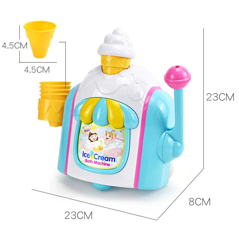 Foam mobiles - Bathing with a soap pump