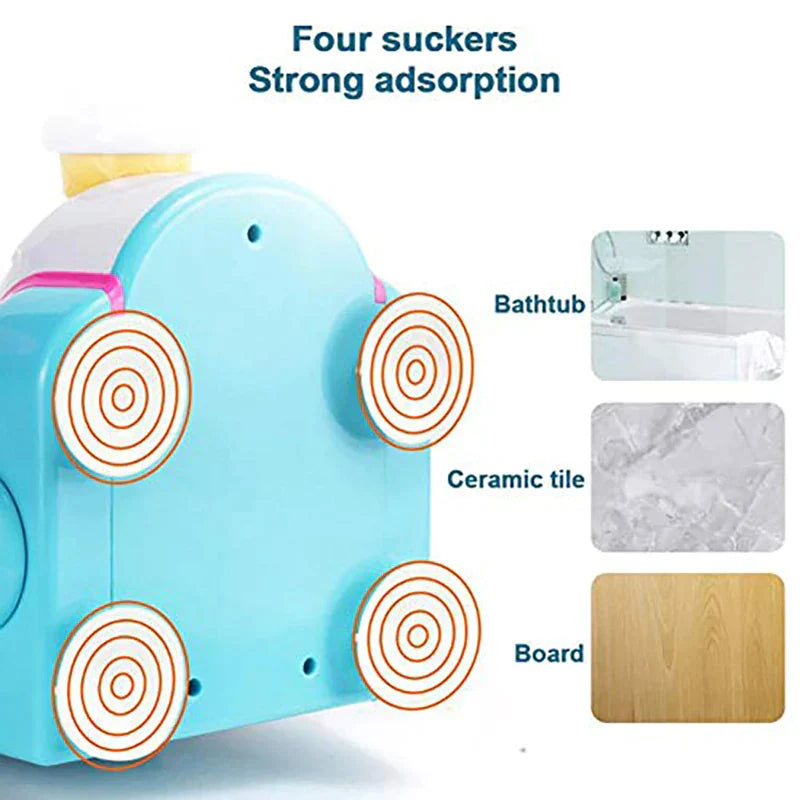 Foam mobiles - Bathing with a soap pump