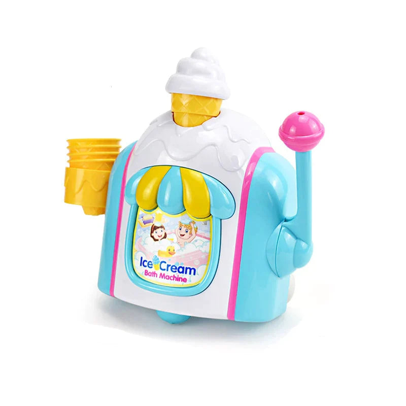 Foam mobiles - Bathing with a soap pump