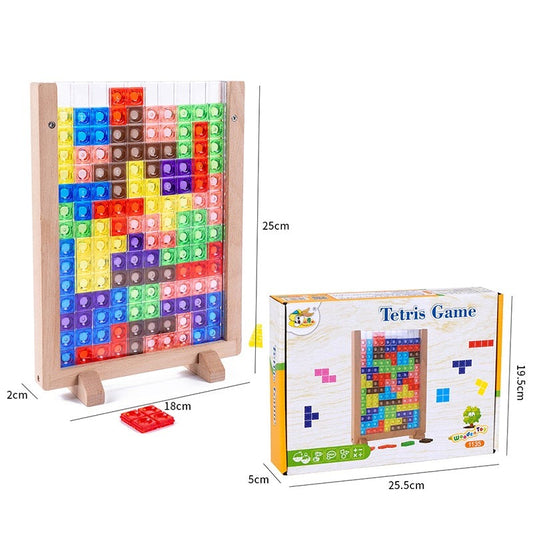 3D Tetris puzzle board