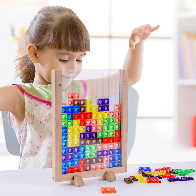 3D Tetris puzzle board