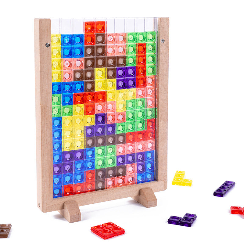3D Tetris puzzle board