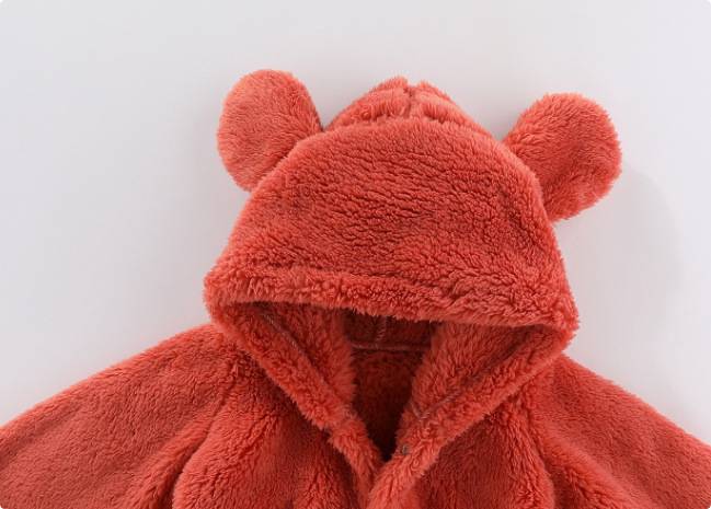 With Hood - Fleece Romper
