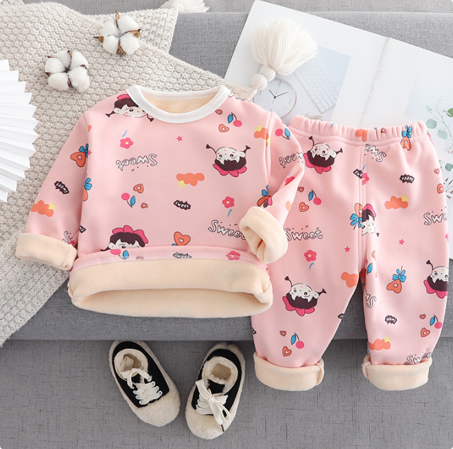 Kinder Cartoon Fleece Pyjama