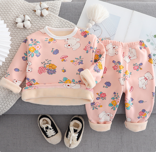 Kinder Cartoon Fleece Pyjama