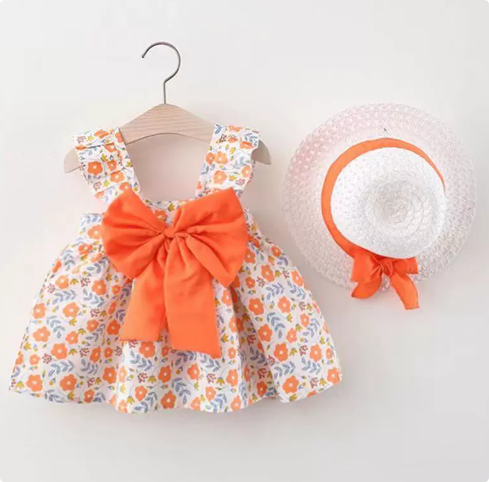 Sweet & Summery - Fruit Dress (includes FREE straw hat)