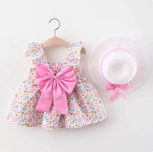Sweet & Summery - Fruit Dress (includes FREE straw hat)