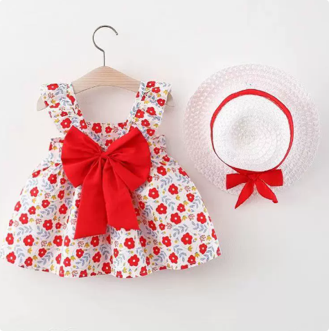 Sweet & Summery - Fruit Dress (includes FREE straw hat)