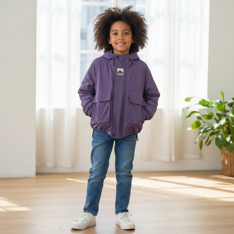 Windproof & Water-repellent – Children's Windbreaker with Hood