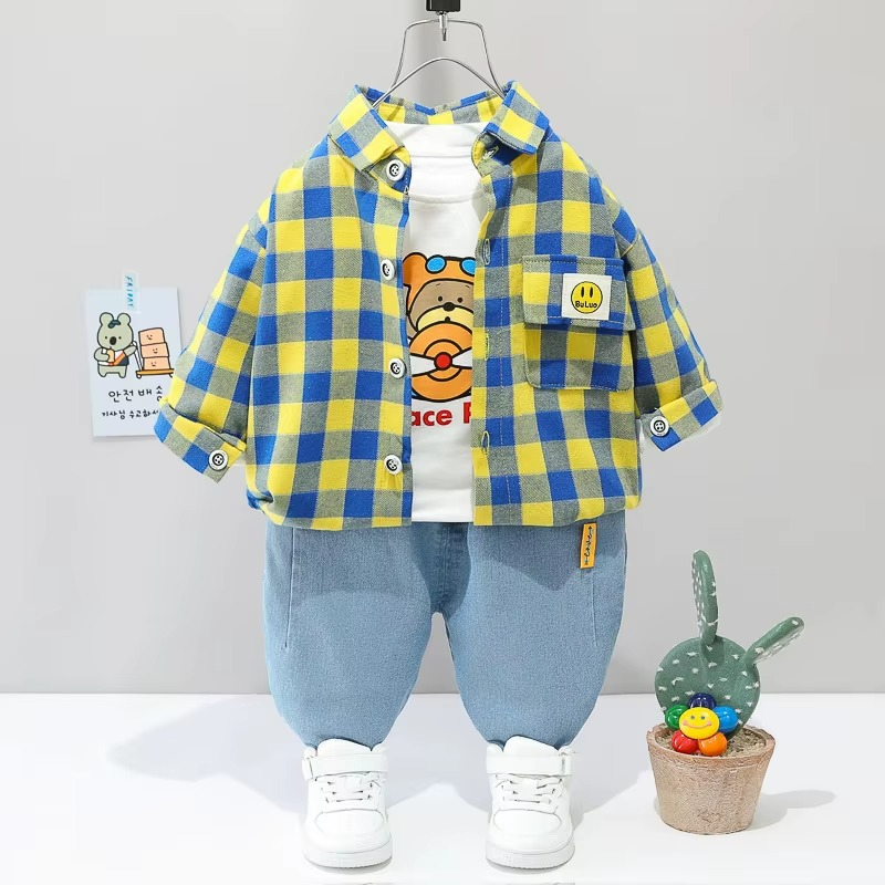 Toddler & Adventure - 3-Piece Clothing Kit Red Baseball Bear