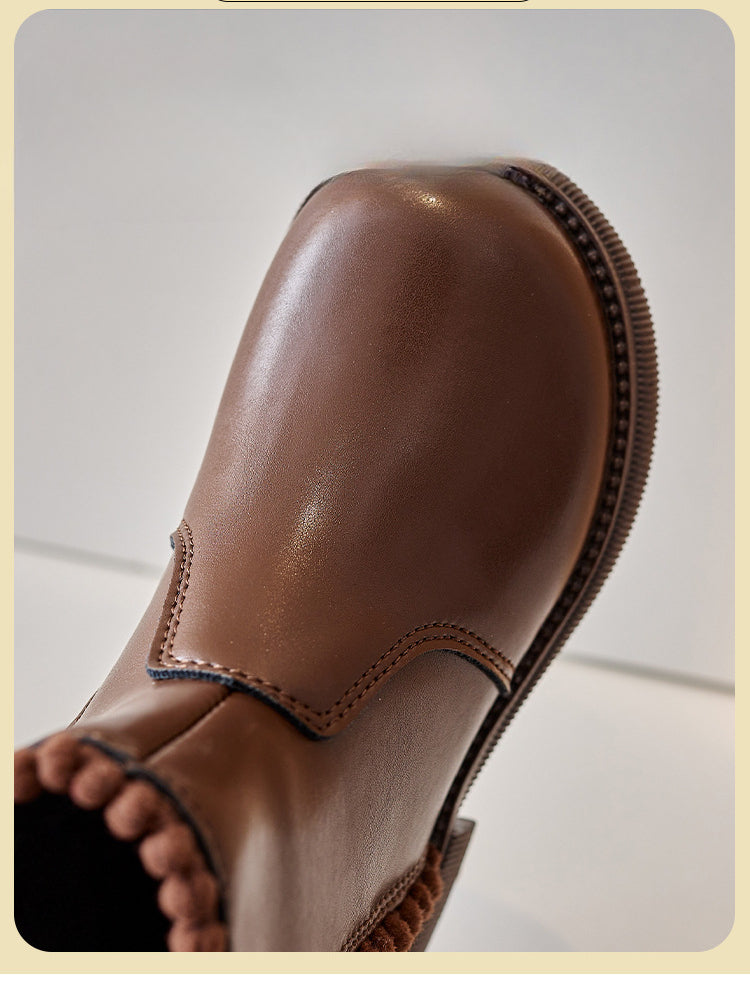 Comfort & Style - Leather Ankle Boots