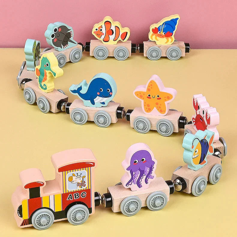 Colors & Shapes - Wood Train Toys