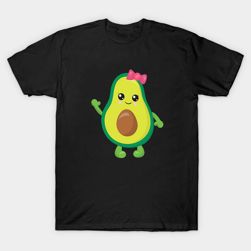 Matching With The Family - Avocado T-shirt Black