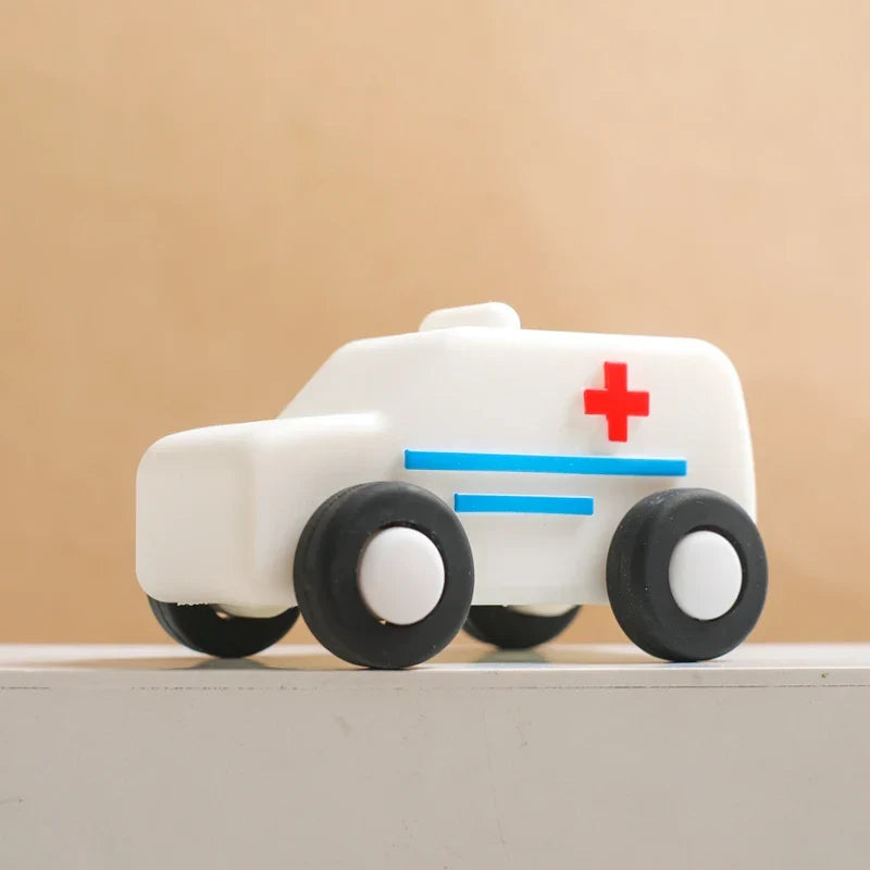 Rolling & Biting - Silicone Vehicle Toys