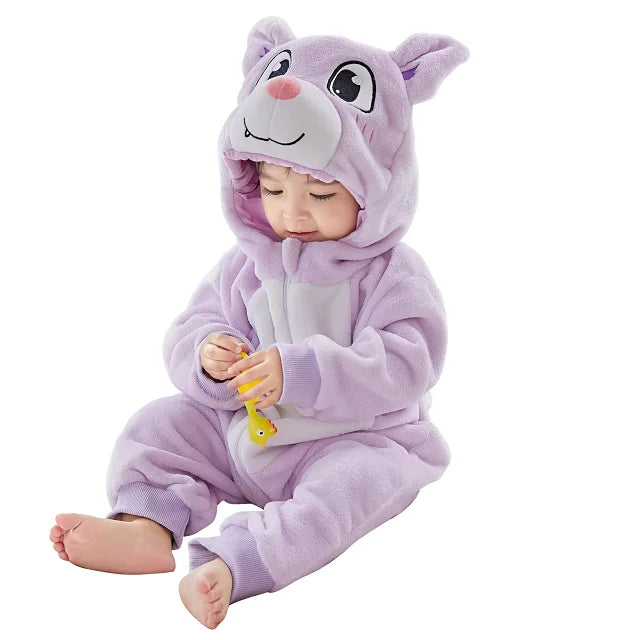Durable & Washable - Animal Romper Onesie (0-24 months)