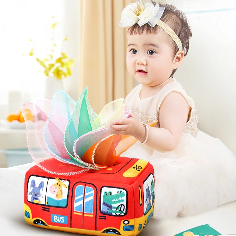 Handkerchiefs from a box - Handkerchief box for kids
