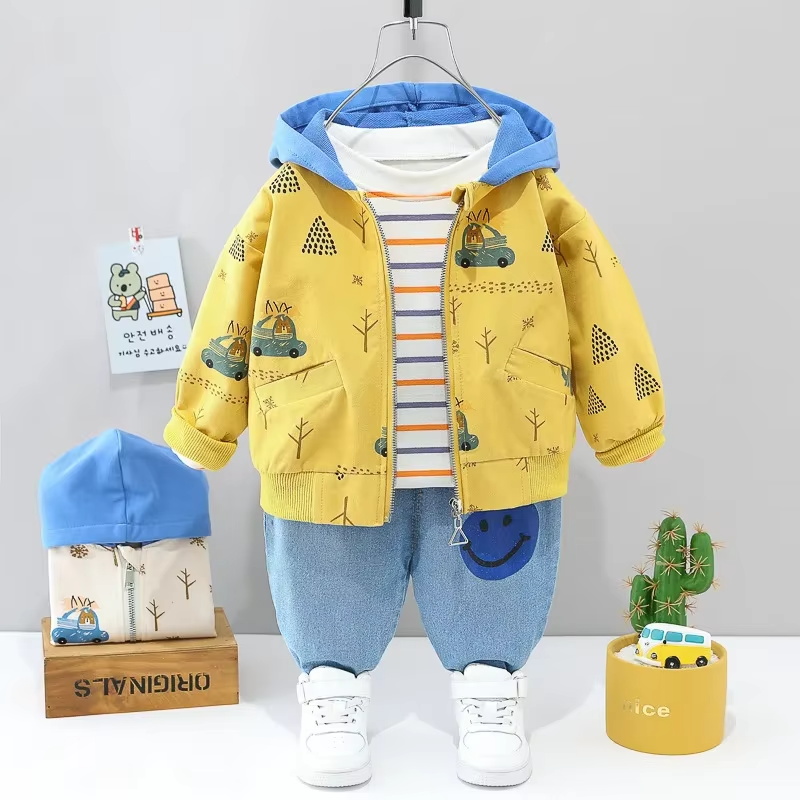 Toddler & Adventure - 3-Piece Clothing Kit Red Baseball Bear