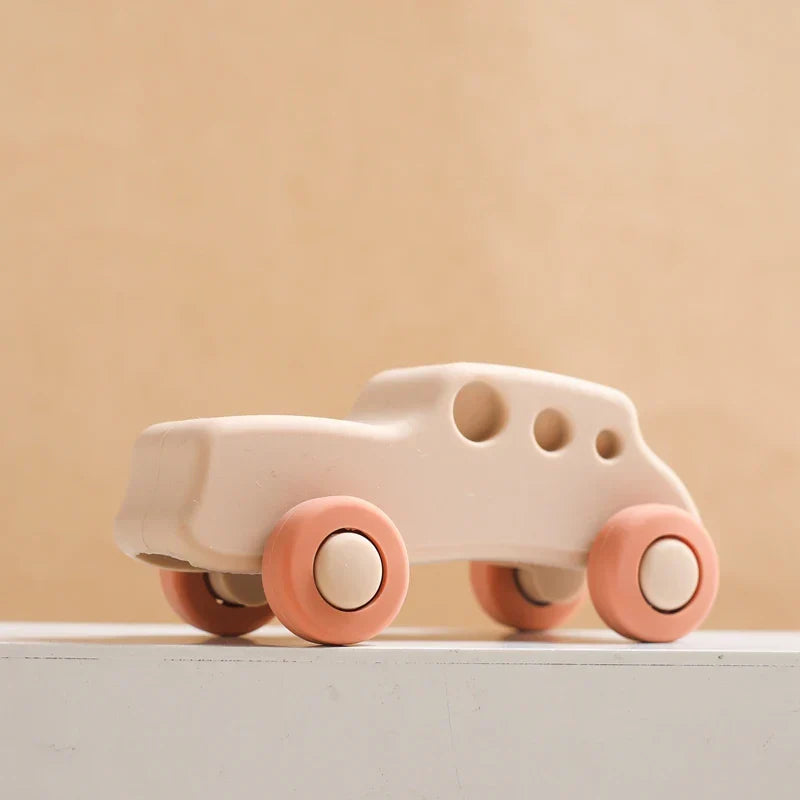 Rolling & Biting - Silicone Vehicle Toys