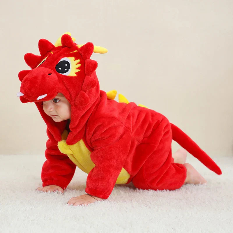 Durable & Washable - Animal Romper Onesie (0-24 months)