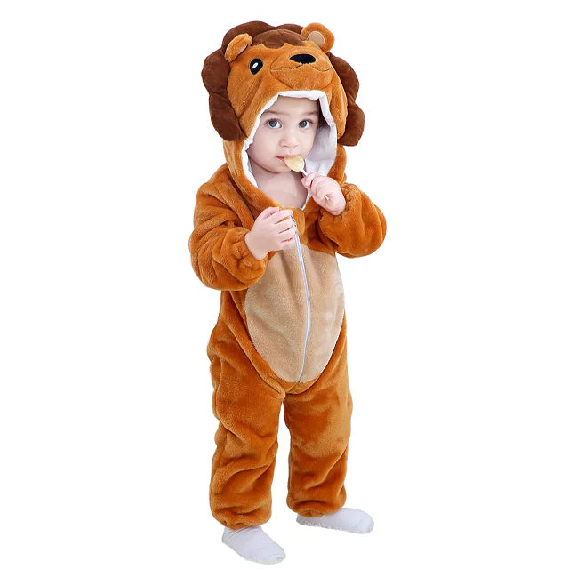 Durable & Washable - Animal Romper Onesie (0-24 months)