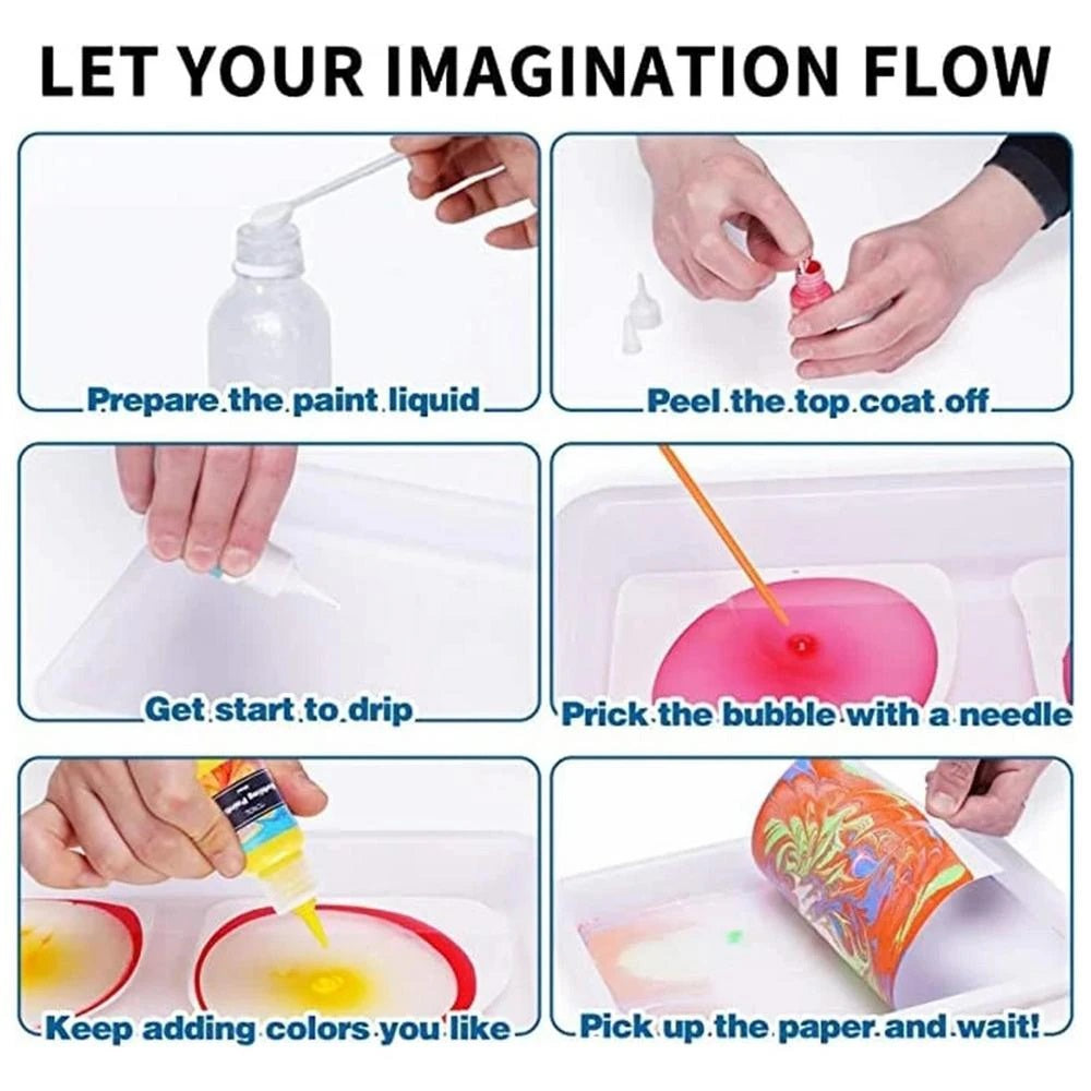 Water Marbling Paint Kit™ - colourful water-based artwork | Paint pack