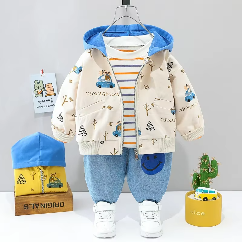 Toddler & Adventure - 3-Piece Clothing Kit Red Baseball Bear