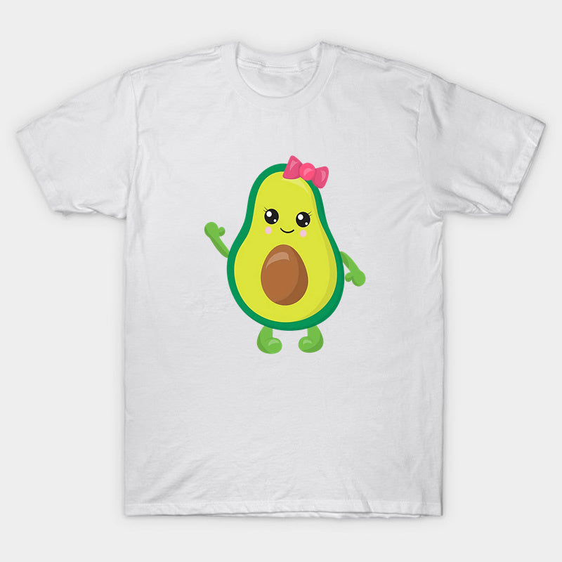 Matching With The Family - Avocado T-shirt White