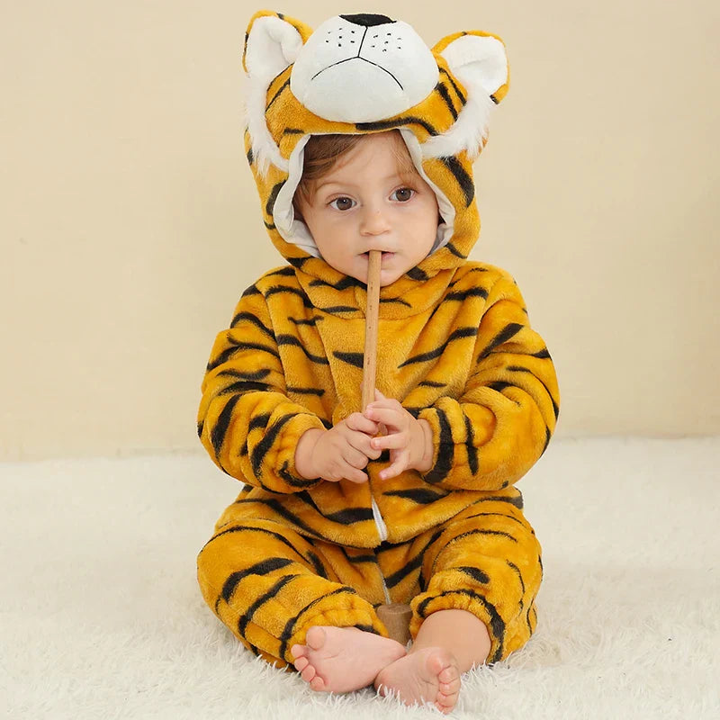 Durable & Washable - Animal Romper Onesie (0-24 months)