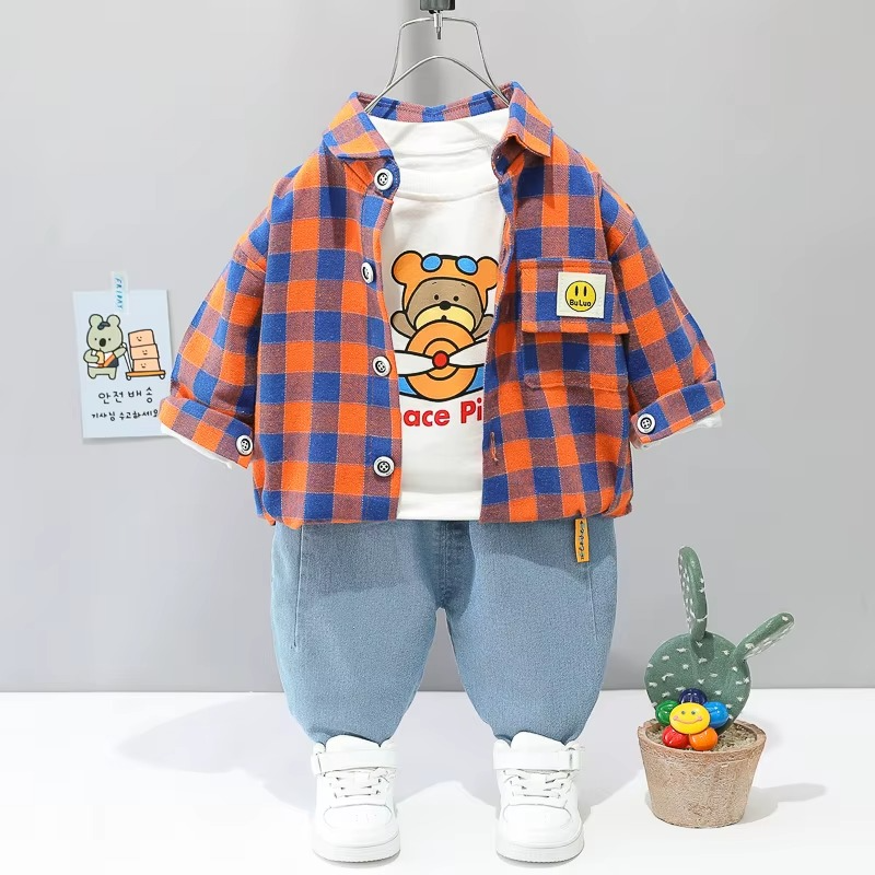 Toddler & Adventure - 3-Piece Clothing Kit Red Baseball Bear