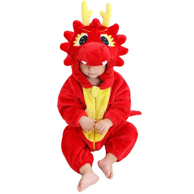 Durable & Washable - Animal Romper Onesie (0-24 months)