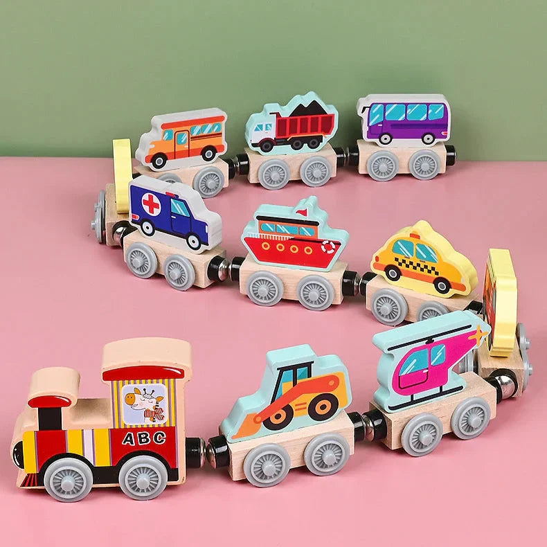 Colors & Shapes - Wood Train Toys