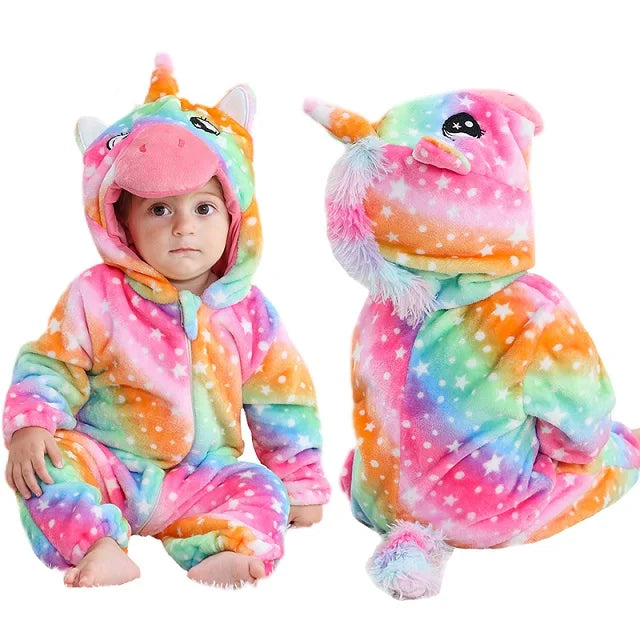 Durable & Washable - Animal Romper Onesie (0-24 months)