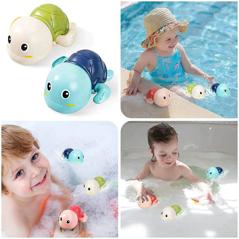 Bath with cute sea creatures! - Swimming turtles