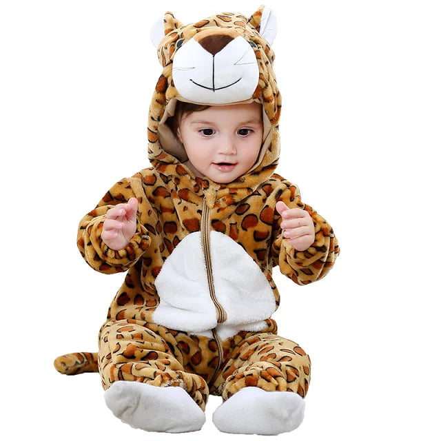Durable & Washable - Animal Romper Onesie (0-24 months)