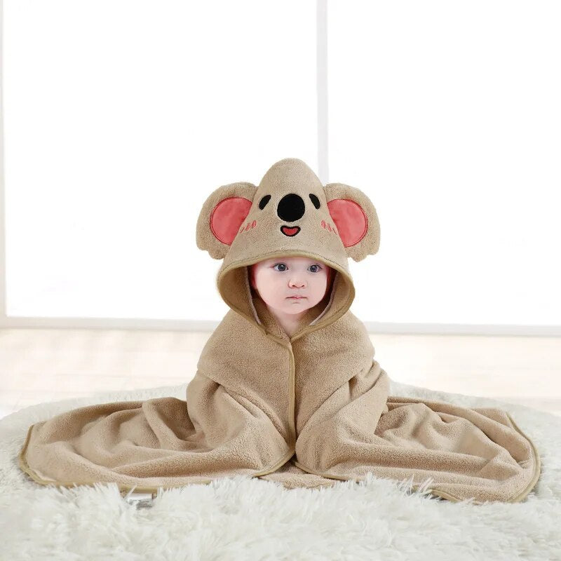 Cute Animals Cartoons - Children's Bath Towel