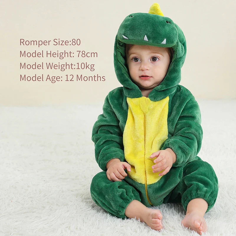 Durable & Washable - Animal Romper Onesie (0-24 months)