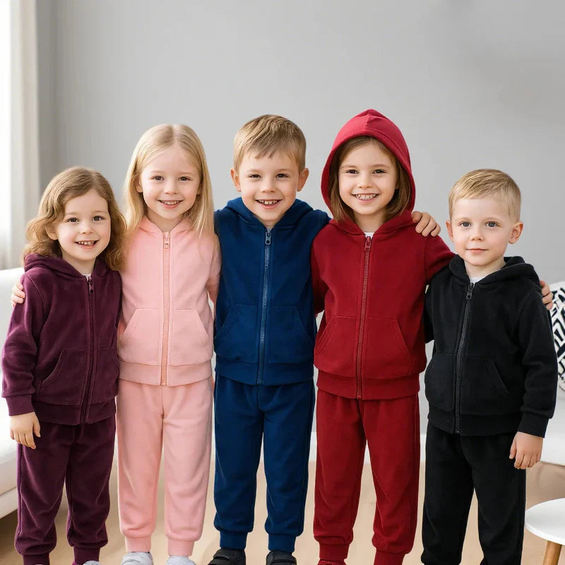 Children Tales – Warm & Comfortable – Velvet Tracksuit for Kids