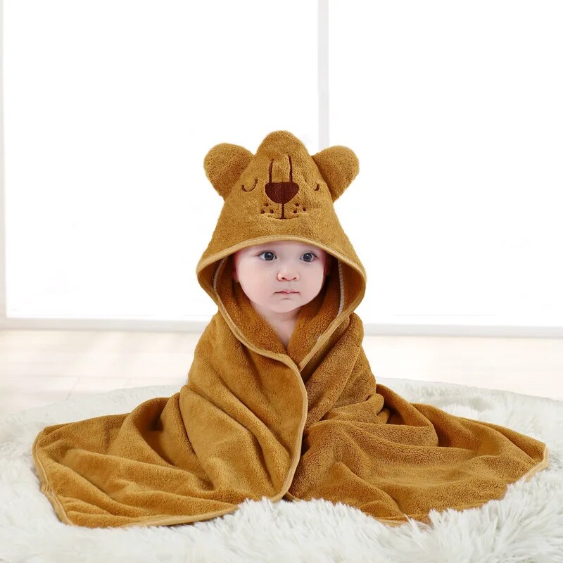 Cute Animals Cartoons - Children's Bath Towel