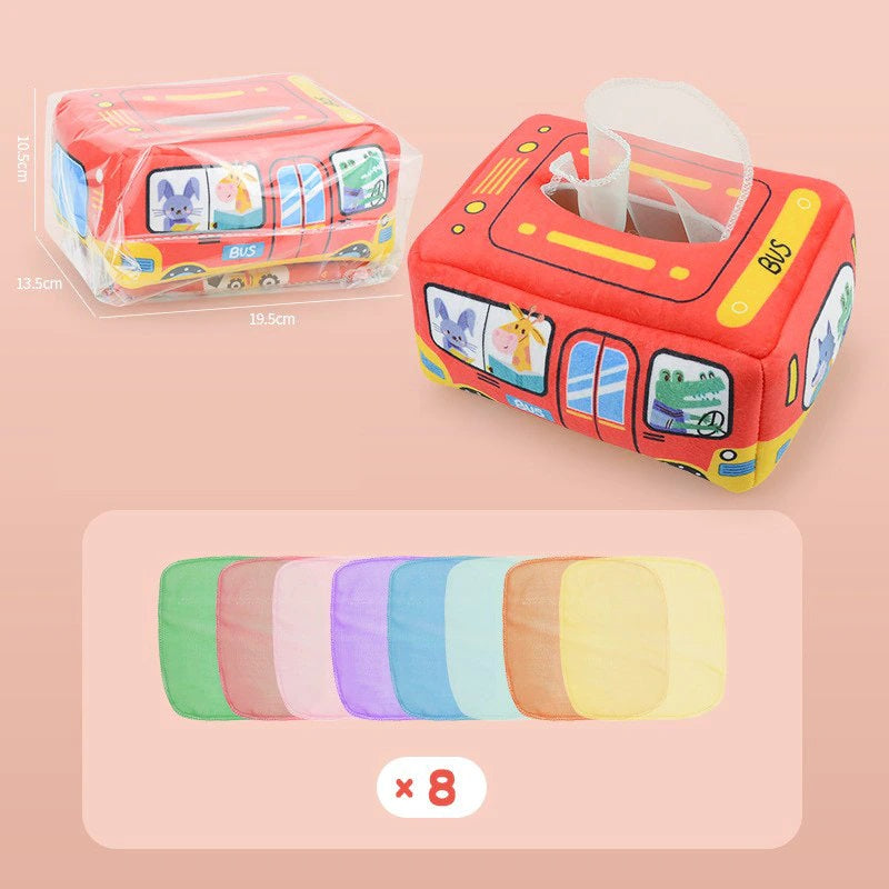 Handkerchiefs from a box - Handkerchief box for kids