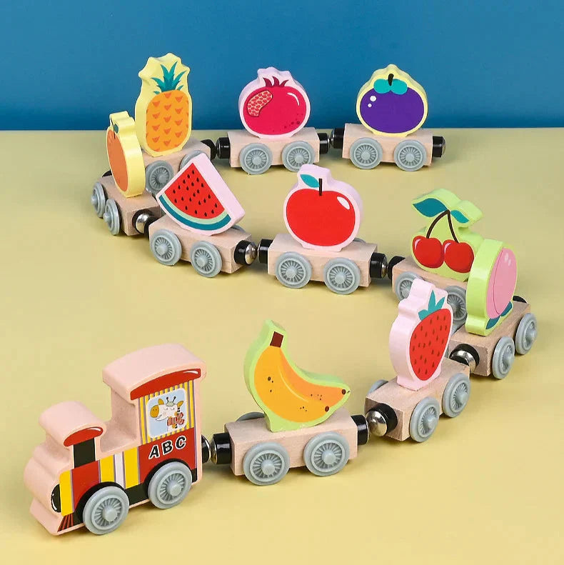 Colors & Shapes - Wood Train Toys