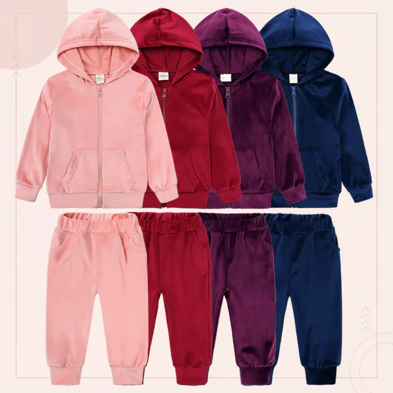 Children Tales – Warm & Comfortable – Velvet Tracksuit for Kids