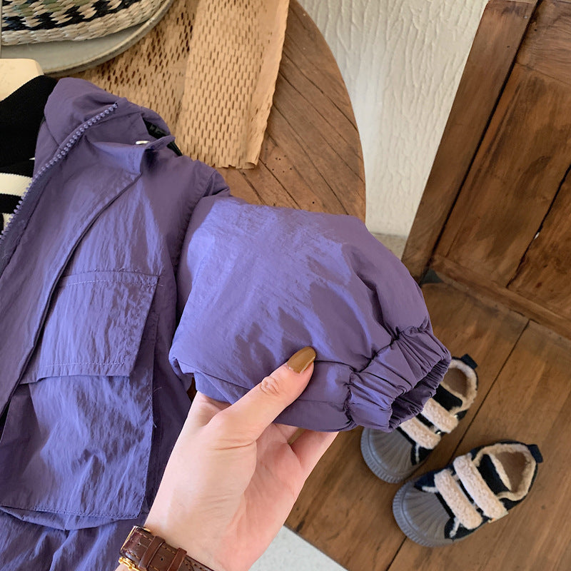 Windproof & Water-repellent – Children's Windbreaker with Hood