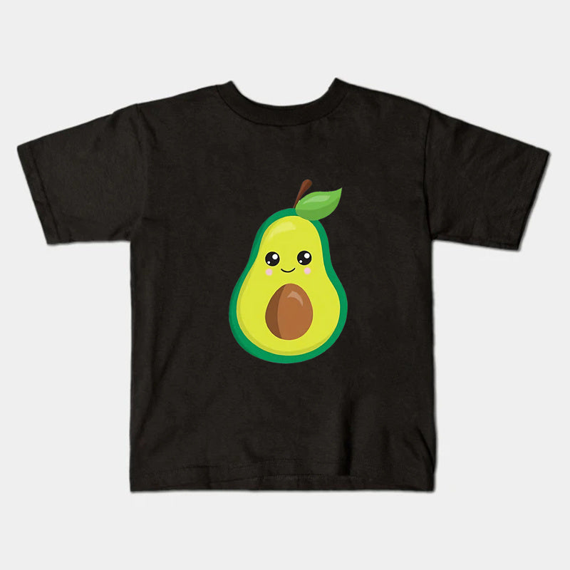 Matching With The Family - Avocado T-shirt Black