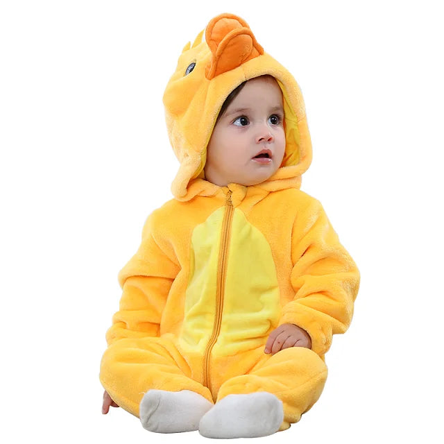 Durable & Washable - Animal Romper Onesie (0-24 months)